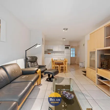公寓 Zeezicht Xiii - Cozy 2-bedroom On The Belgian Coast With Spacious Sun Terrace And Pool T86